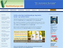 Tablet Screenshot of healthiereurope.info
